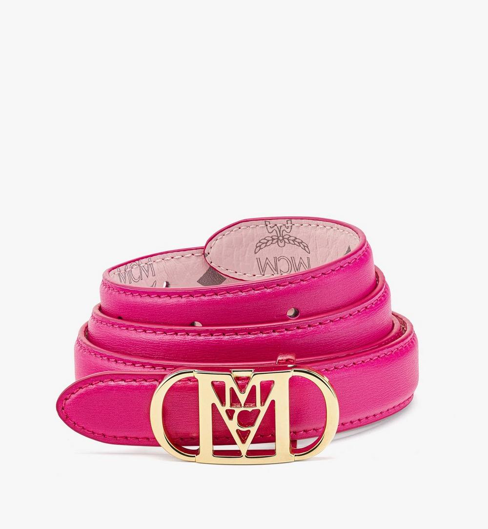 Mode Travia Sliding Buckle Reversible Belt in Embossed Leather 1